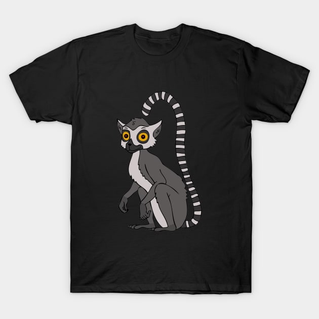 Cute Lemur T-Shirt by RockettGraph1cs